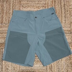 Howler Brothers Two-Tone Green Carpenter Shorts
